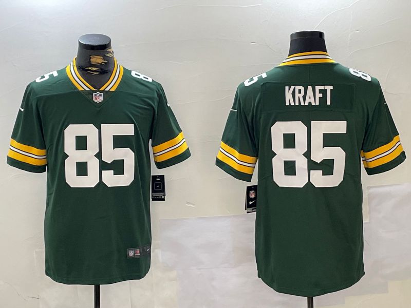 Men Green Bay Packers #85 Kraft Green 2024 Nike Vapor Limited NFL Jersey->green bay packers->NFL Jersey